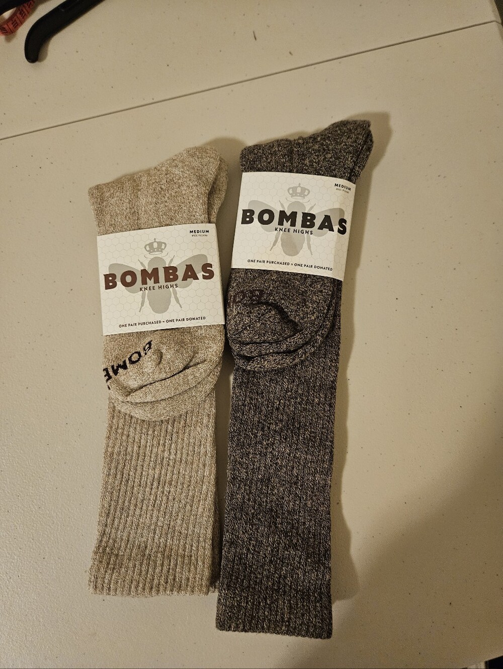 Bombas Womens Knee High Socks 2 Pairs Medium NWT